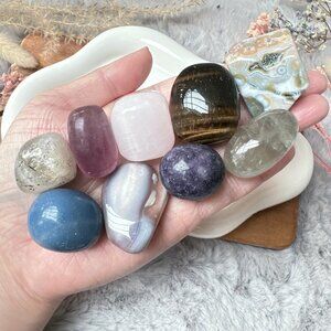 Set of 9 Crystal Tumbles